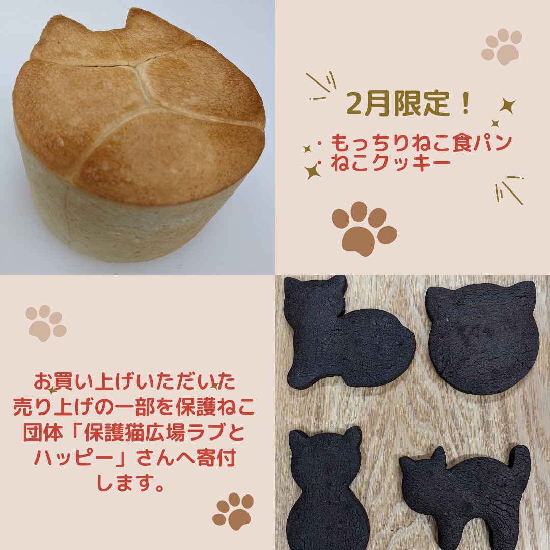 「ねこぱん大作戦2025」開催します！2月限定！「もっちりねこ食パン」と「ねこクッキー」を販売しますお買い上げいただいた売り上げの一部（ねこ食パン1個につき￥50　ねこクッキー1袋につき￥30）を保護ねこ団体「保護猫広場ラブとハッピー」 fuchu2022cat さんへ寄付します。そして「ねこ食パンアレンジコンテスト」も開催します詳細は後日お知らせします️楽しく、美味しく食べて、さらには保護ねこちゃん達を助けましょう！今週のお楽しみクーポンは...「メロンパン」を抽選で15名様にプレゼントクーポンの利用期間は来週の金曜日までです。クーポンで当たったパンが売り切れの場合は引き換えできませんので、引き換えは余裕を持ってお早めにご来店ください。抽選クーポンにぜひ参加してみてくださいねプロフィールのURLから友だち登録ができます❣️#pino #パン #パン屋 #調布 #国領 #調布パン屋⁡#バゲット #bread #bakery #京王線 #無添加パン⁡#おいしいパン #おいしいパン屋さん #食パン⁡#クリームパン #国産小麦 #パン好きな人と繋がりたい #猫ぱん #ねこぱん大作戦2025